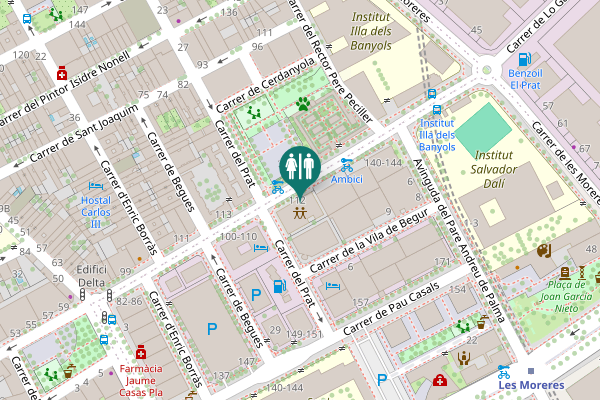 Map showing location of Carrer de Lo Gaiter del Llobregat 112 Toilet