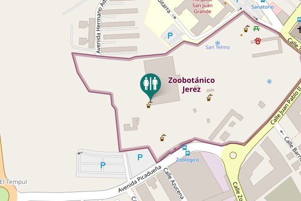 Map showing location of Calle Doctor Girón Segura Toilet