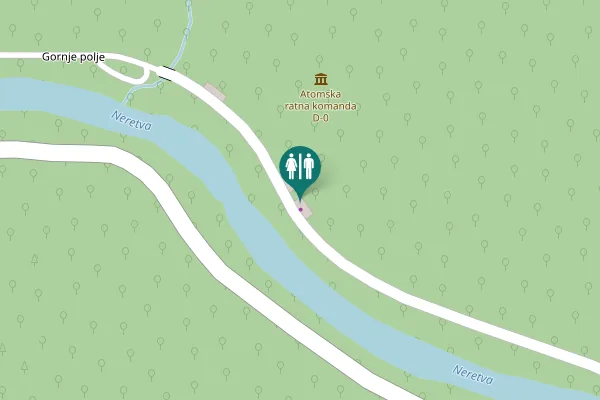 Map showing location of Spiljani Toilet