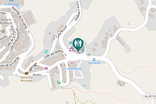 Map showing location of Avenida de Andalucía 1 Toilet