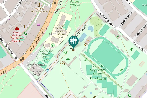 Map showing location of Calle del Páramo de San Isidro 1A Toilet