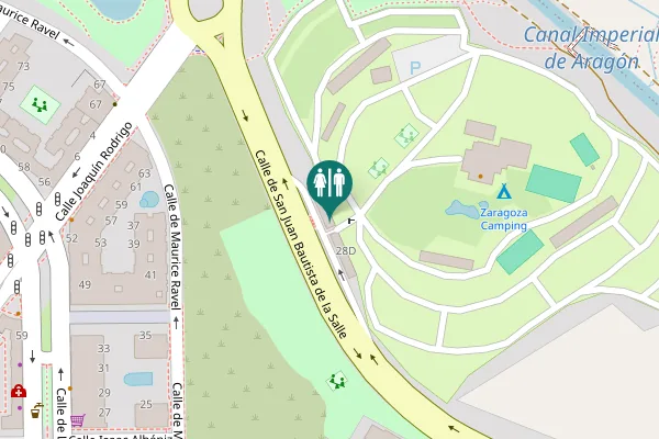 Map showing location of Calle de San Juan Bautista de la Salle 28D Toilet