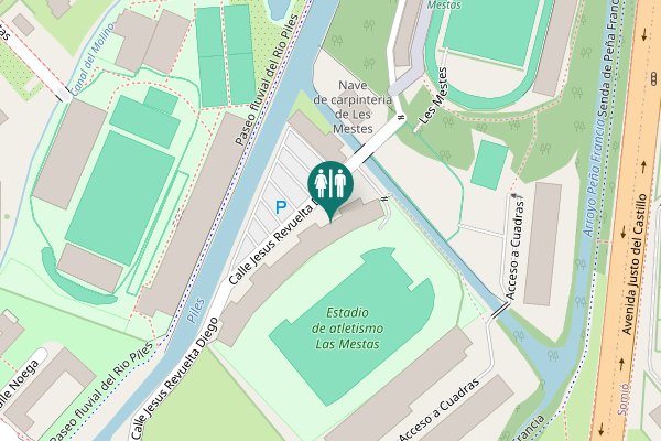 Map showing location of Calle Jesus Revuelta Diego Toilet