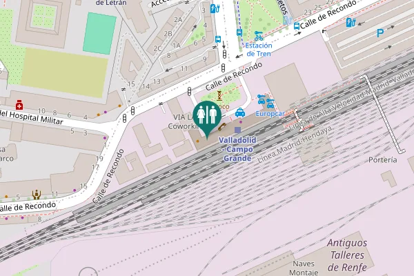 Map showing location of Calle de Recondo 12 Toilet