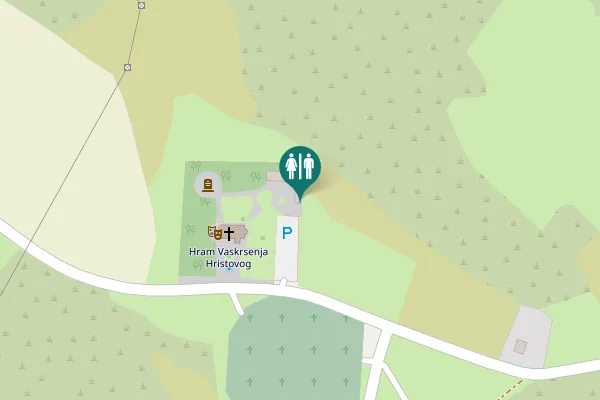 Map showing location of Prebilovci Toilet