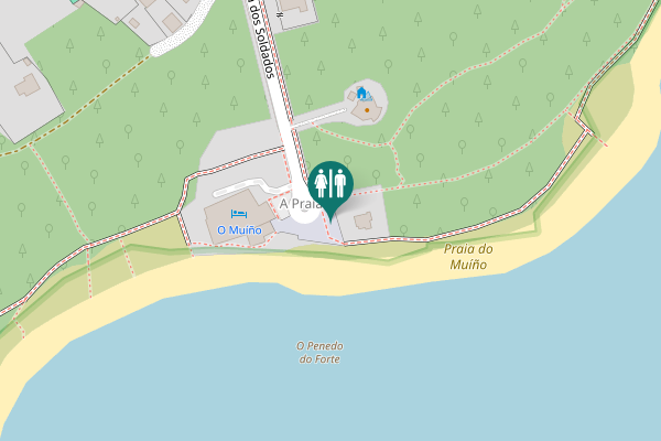 Map showing location of Rúa Costa dos Soldados Toilet
