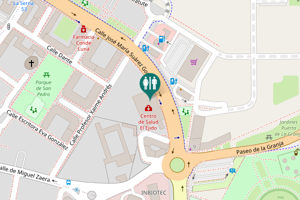 Map showing location of Calle José María Suárez González 3 Toilet