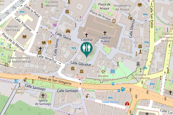 Map showing location of Calle Patio Chico Toilet