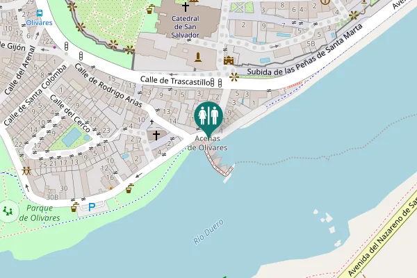 Map showing location of Plaza de San Claudio 1 Toilet