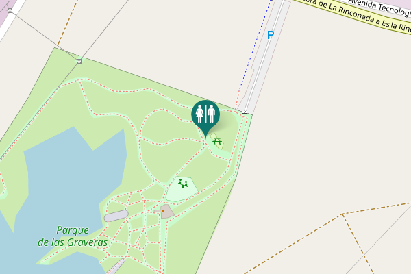 Map showing location of La Rinconada Toilet