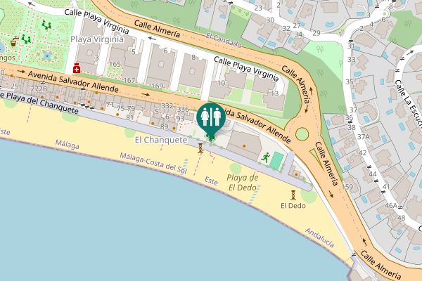 Map showing location of Calle Playa del Chanquete 93 Toilet