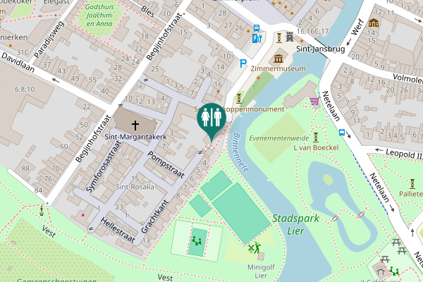 Map showing location of Wezenstraat 6 Toilet