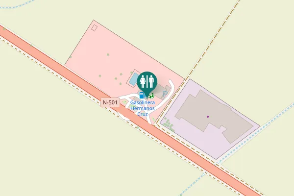 Map showing location of N-501 Toilet