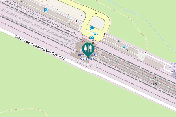Map showing location of Camino de Hontoria a San Ildefonso Toilet