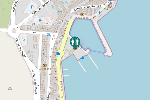 Map showing location of Carrer Q 2 Toilet