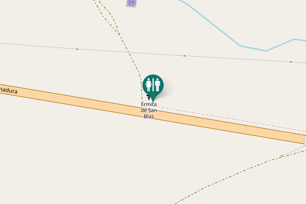 Map showing location of Senda Ecológica Camino de la Ermita Toilet