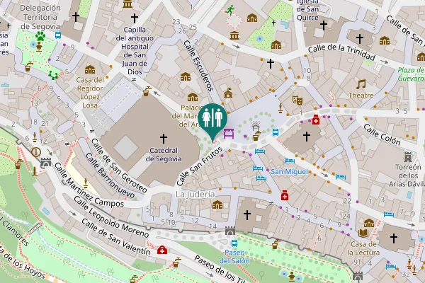 Map showing location of Main Square 10 Toilet