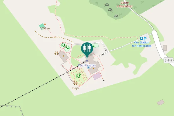 Map showing location of SH47 0692234907 Toilet