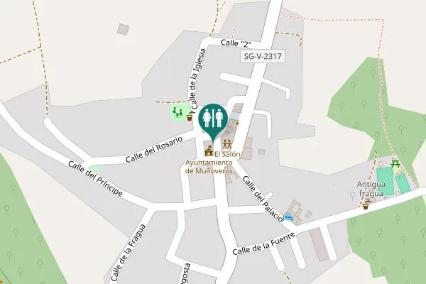 Map showing location of Plaza de la Constitución de Cádiz 1812 "La Pepa" 2 Toilet
