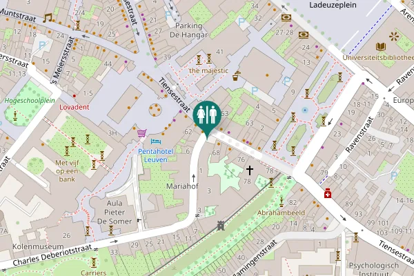 Map showing location of Charles Deberiotstraat 3 Toilet