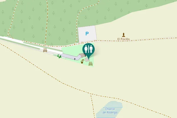Map showing location of Mozoncillo Toilet