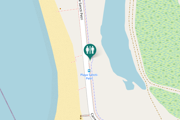 Map showing location of Carretera de Sancti Petri Toilet