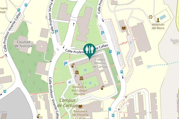 Map showing location of Calle Profesor Vicente Callao Toilet