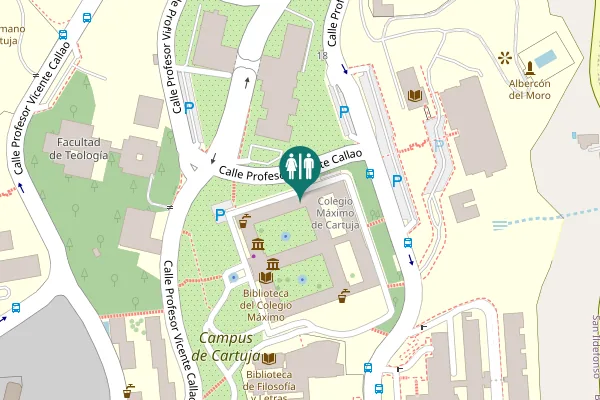 Map showing location of Calle Profesor Vicente Callao Toilet