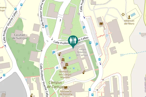 Map showing location of Calle Profesor Vicente Callao Toilet
