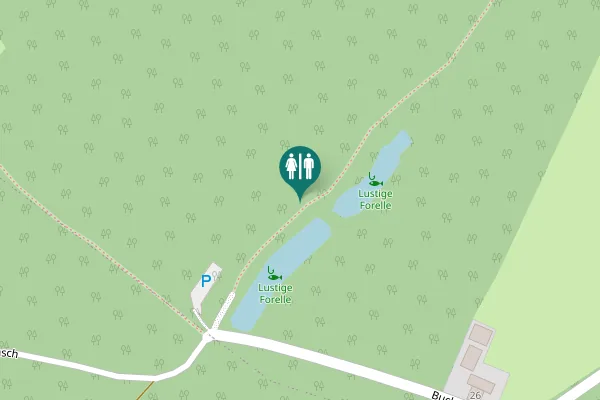 Map showing location of Buchenbusch Toilet