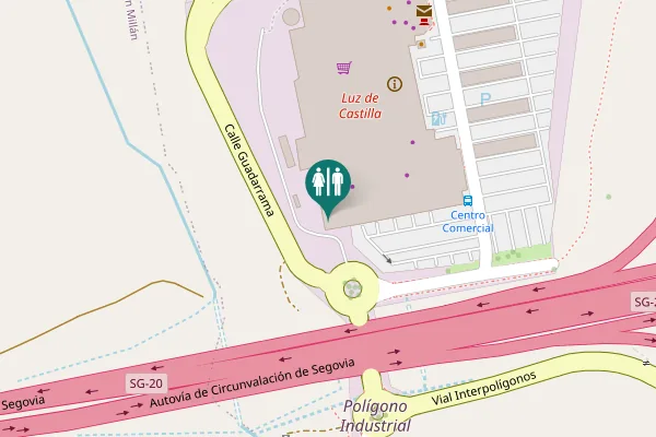 Map showing location of Calle Guadarrama Toilet