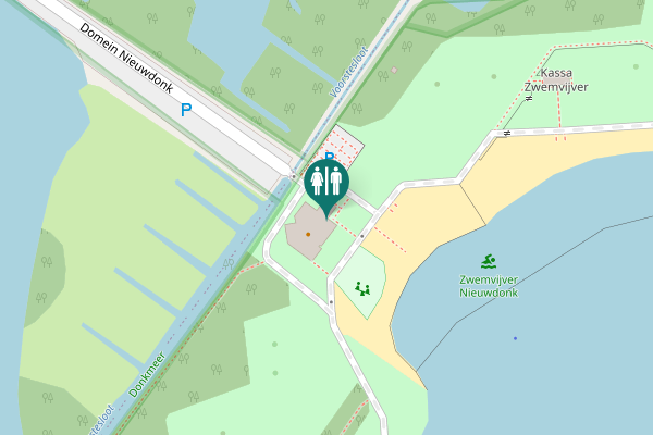 Map showing location of Domein Nieuwdonk 13A Toilet
