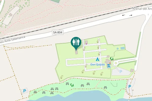 Map showing location of SA-804 Toilet