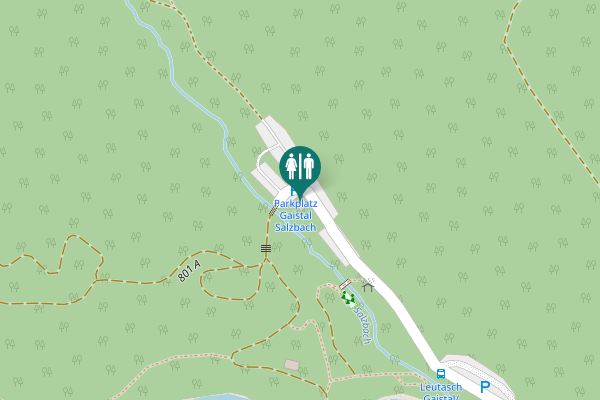 Map showing location of Leutasch Toilet