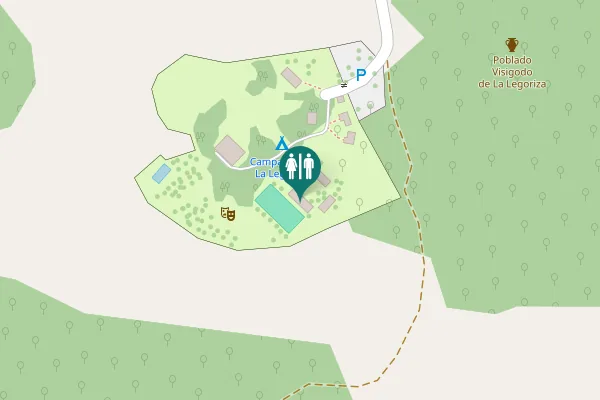 Map showing location of San Martín del Castañar Toilet