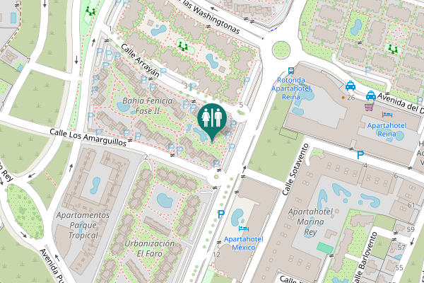 Map showing location of Vera Toilet