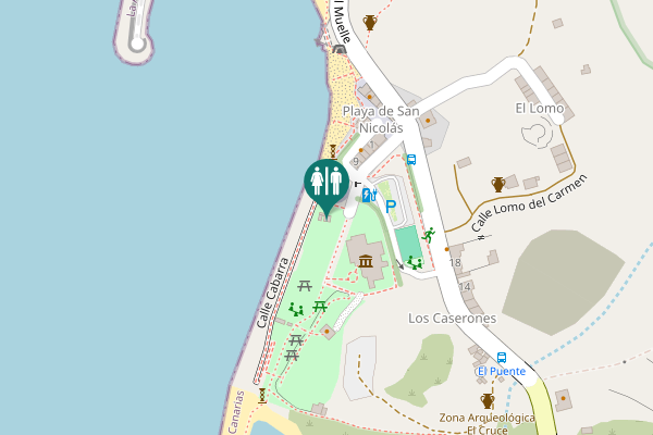 Map showing location of Calle Cabarra Toilet