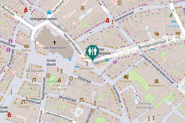 Map showing location of Rector De Somerplein 18 Toilet