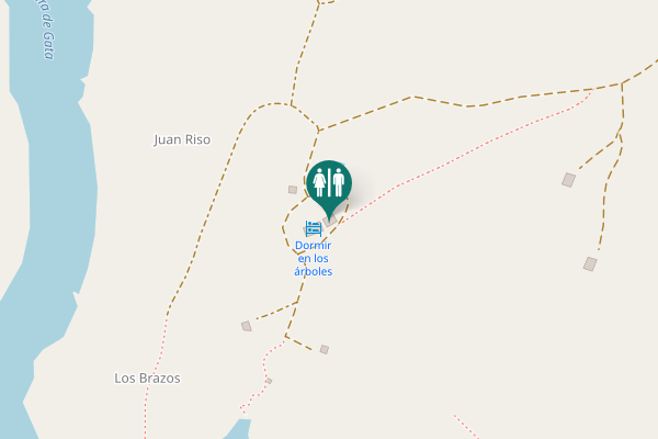 Map showing location of Villasbuenas de Gata Toilet