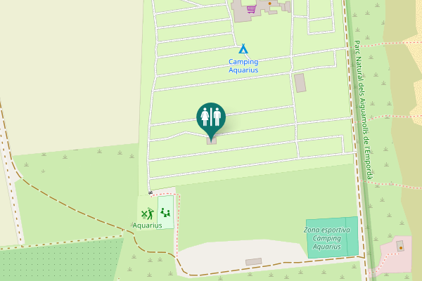 Map showing location of Camí Del Camping Toilet