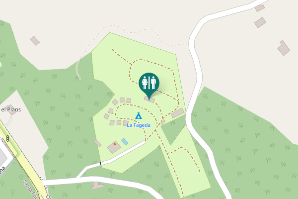 Map showing location of Olot Toilet