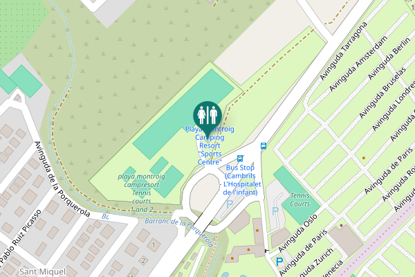 Map showing location of N-340 Toilet