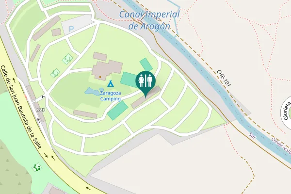 Map showing location of Calle de San Juan Bautista de la Salle Toilet