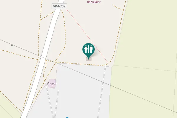 Map showing location of VP-6702 Toilet