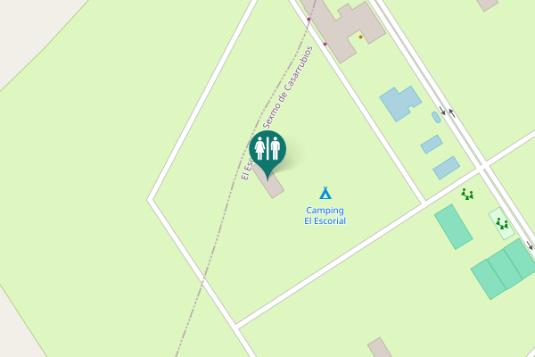 Map showing location of Camino de la Calzada del Campillo Toilet
