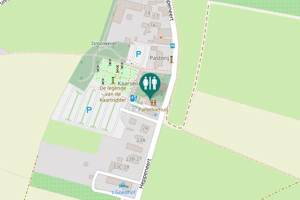 Map showing location of Heppeneert 22 Toilet