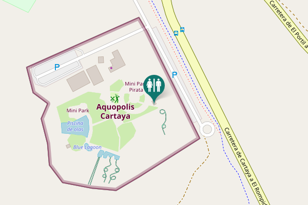 Map showing location of Carretera de Cartaya a El Rompido 2.4 Toilet