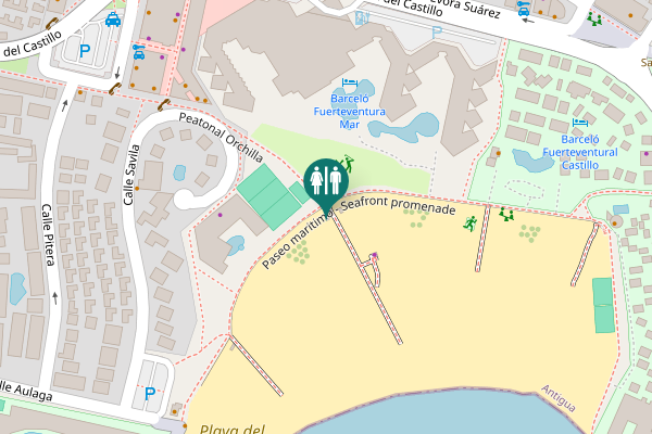 Map showing location of Paseo maritimo - Seafront promenade Toilet