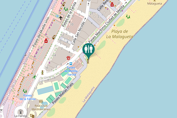 Map showing location of Paseo Matías Prats 1 Toilet