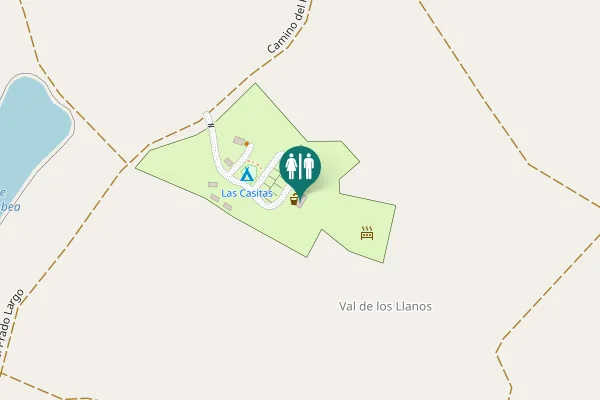 Map showing location of Camino del Prado Largo Toilet